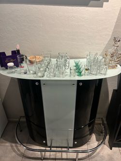 Glass Top Home Bar/Wooden Wine Bar SET