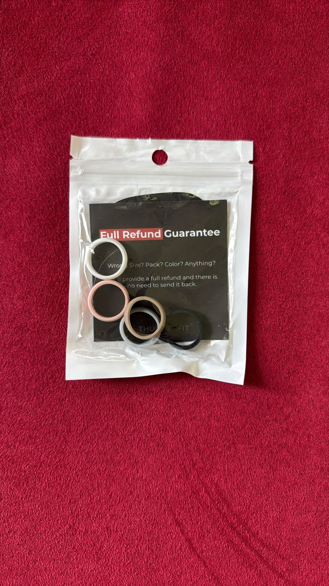 Rubber engagement Rings