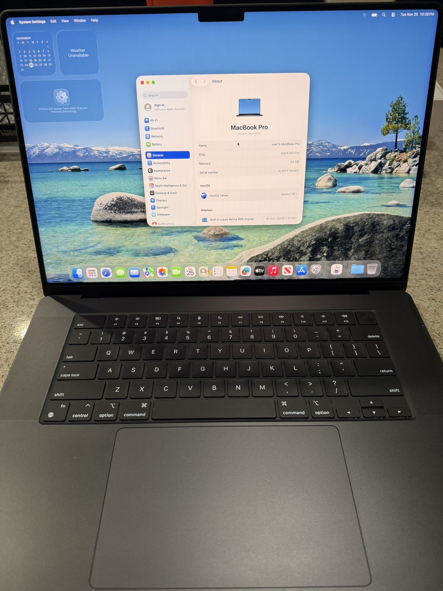 New Open Box Apple MacBook Pro 16” M4 Pro 24gb Ram 512gb AppleCare Plus 2027!!!!