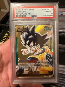 PSA 10 gold Son Goku SB01-033