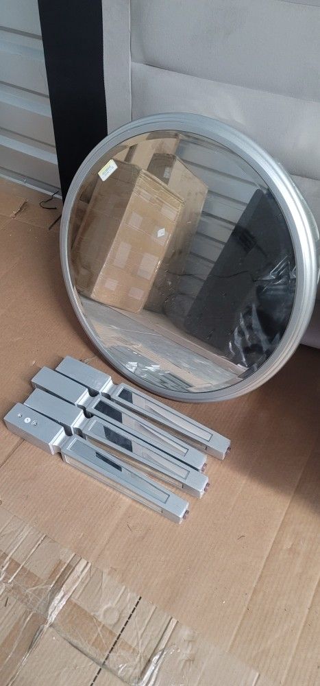 Glass (Mirrored) Table Set And Chairs