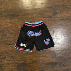 Miami Heat Just Don Shorts Size Large