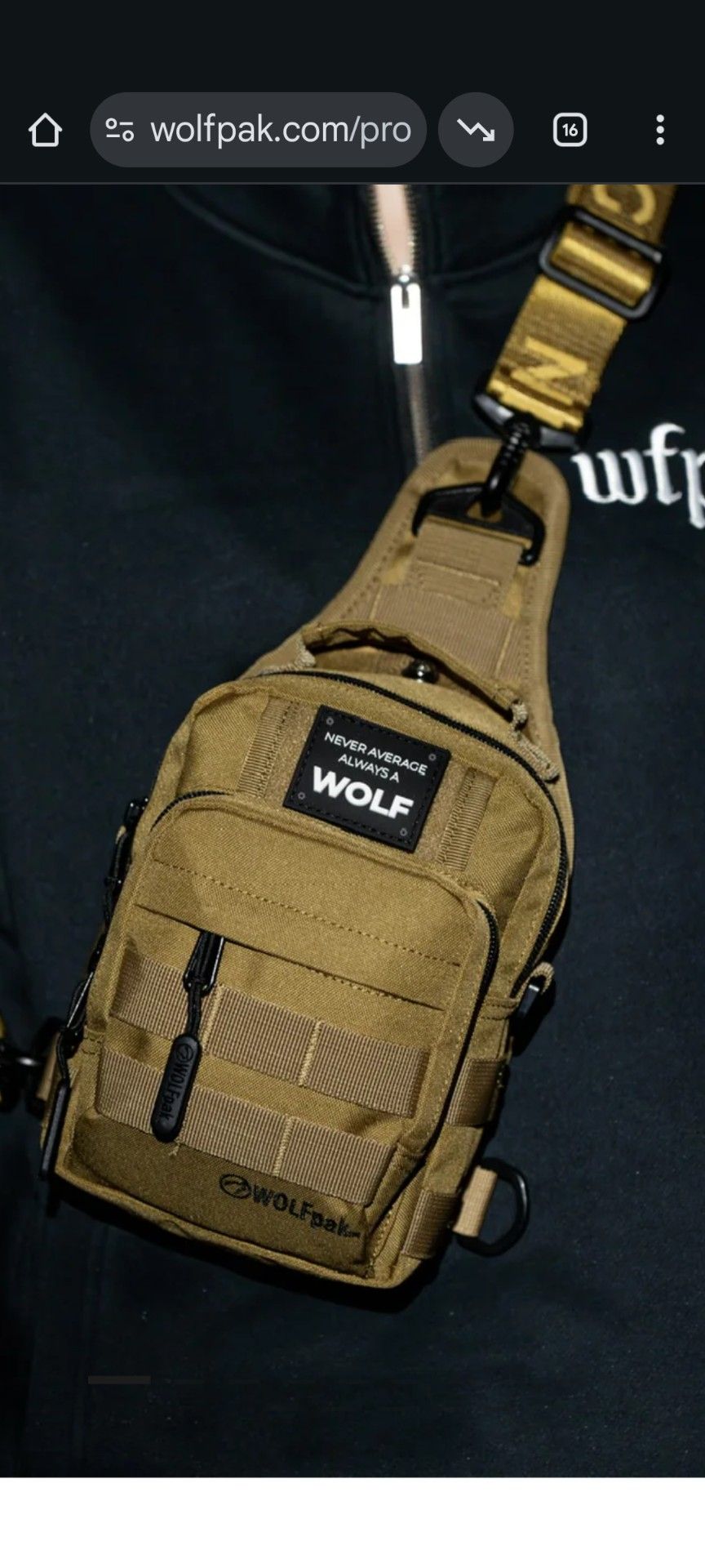 Lost Khaki Chest Bag