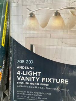 Andenne 4-Light Vanity Fixture Brushed Nickel