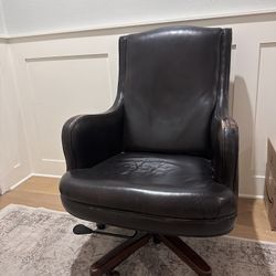 Dark Brown Sturdy Swivel and Tilt Executive Chair