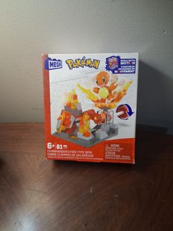 Mega Pokémon Charmander's Fire-Type Spin Building Set
