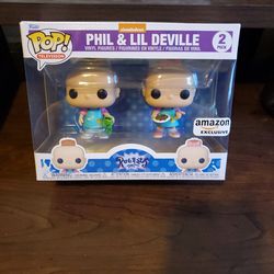 Nickelodeon Rugrats Phil & Lil Deville Funko Pop Amazon Exclusive 2 Pack