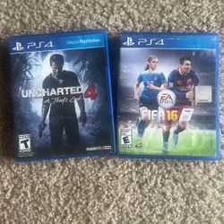 PS4 Game Bundle: FIFA 14, Uncharted 4