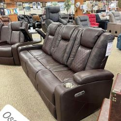 $16 Down Payment Power Reclining Sofa Total Price
