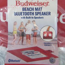 Budweiser Beach Matt With Bluetooth Speaker Built In 