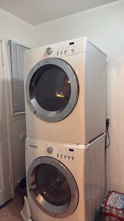 Stacked Gas Washer and Dryer