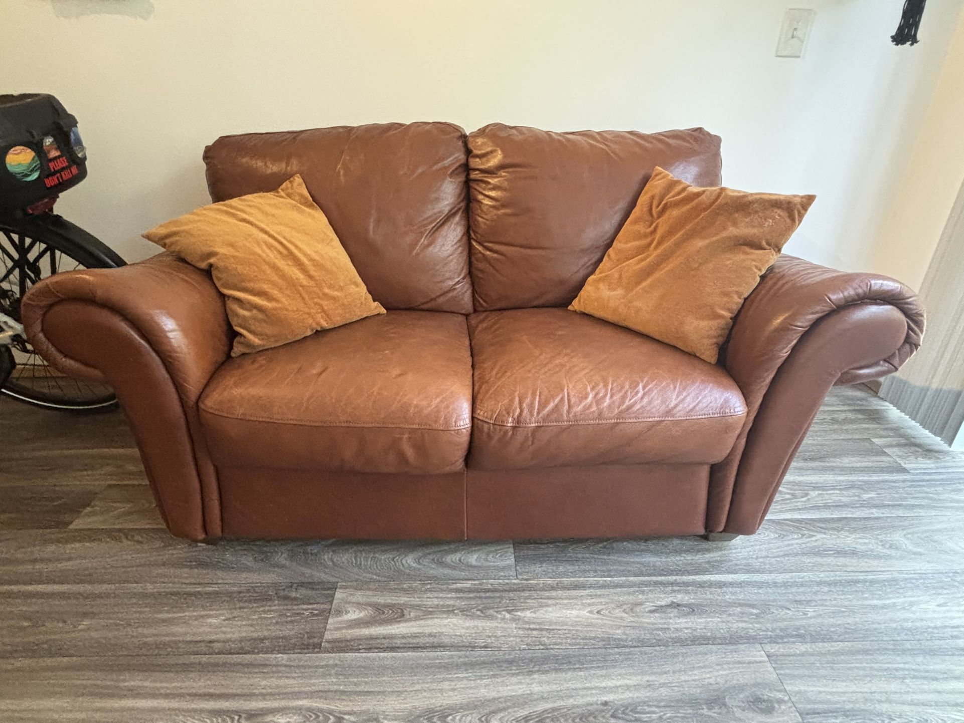 Leather Couch/Loveseat