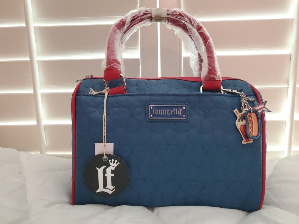 Loungefly Americana Stars and Stripes Patriotic Quilted Crossbody Bag NWTs