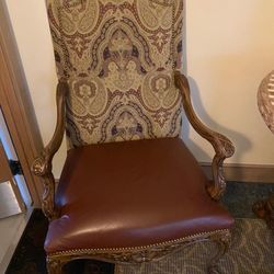 Antique Leather Chairs 