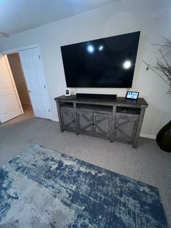 Rustic Farmhouse TV Stand Console