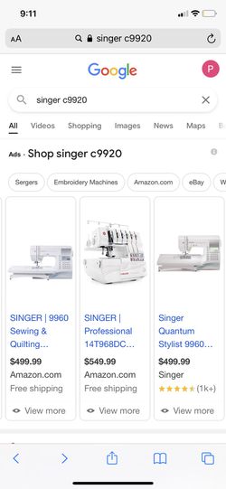 Singer C9920 Computerized Sewing Machine