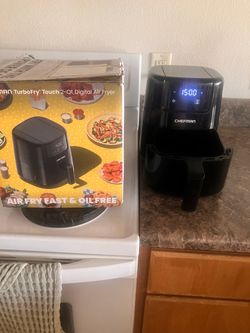 CHEFMAN 2 Qt Air Fryer – Digital Space-Saving Compact Air Fryer with Nonstick and Dishwasher Safe Basket, Quick & Easy Meals in Minutes, Features Digi