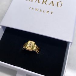 New Initial Letter Rings With Gift Box