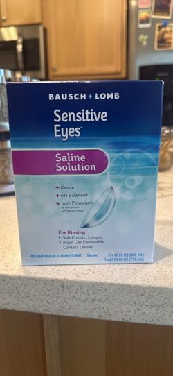 NEW Bausch + Lomb Sensitive Eyes Saline Solution