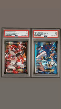 PSA 7 Set Team Magma Groudon & Team Aqua Kyogre