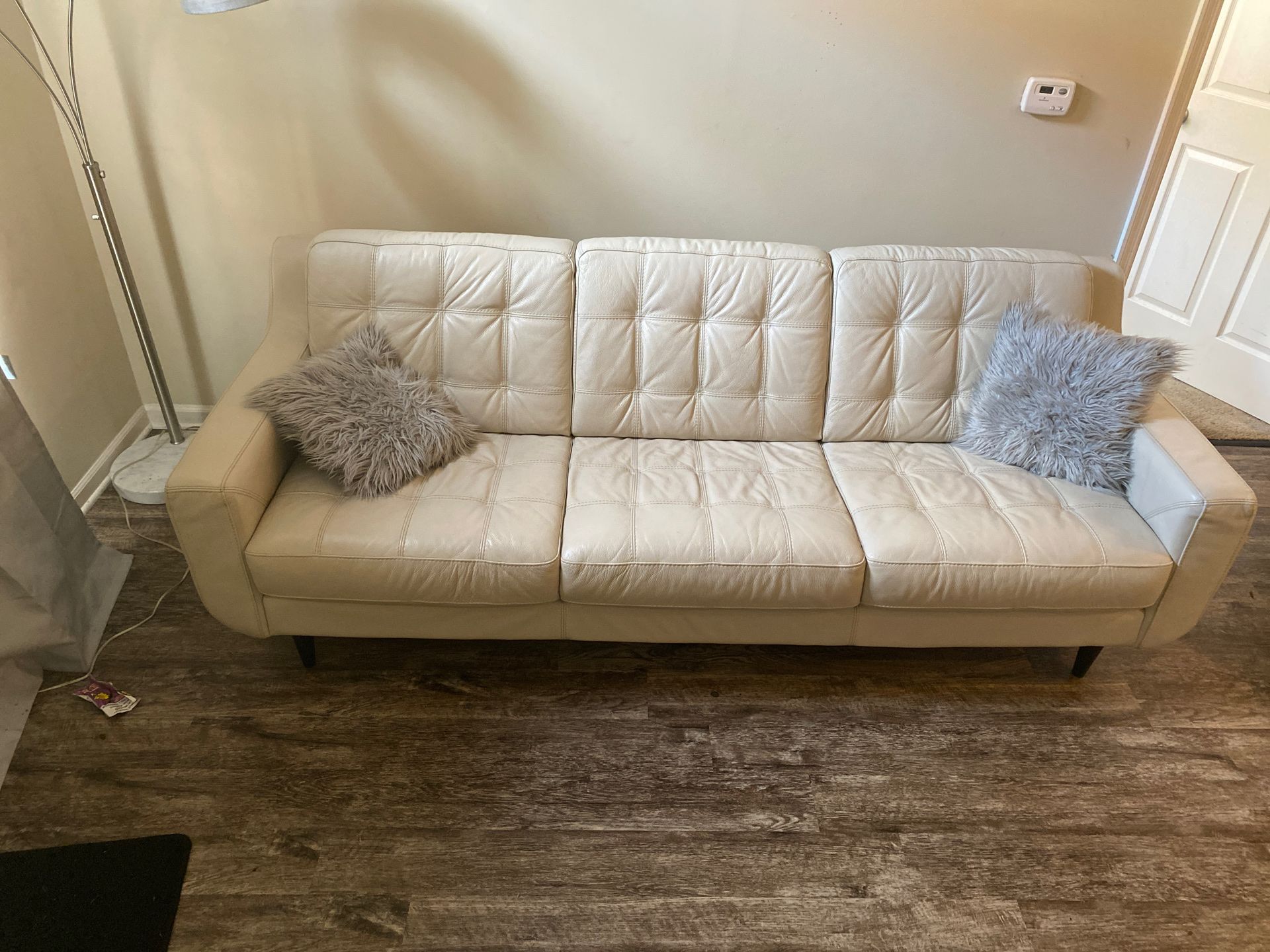 White Leather Couch