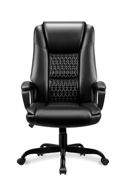 Ergonomic Leather Office Desk Chair,Executive with Lumbar Support