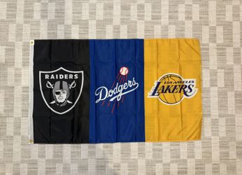 Raiders/ Dodgers/ Lakers 3’ X 5’ Polyester Flag