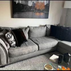 Gray Luxury Couch 