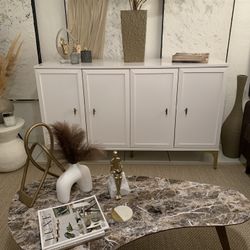 Bellona White Buffet And Sideboard 