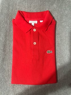 Women’s Red Lacoste Polo Shirt