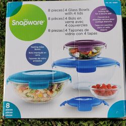 NEW...SNAPWARE GLASS BOWLS