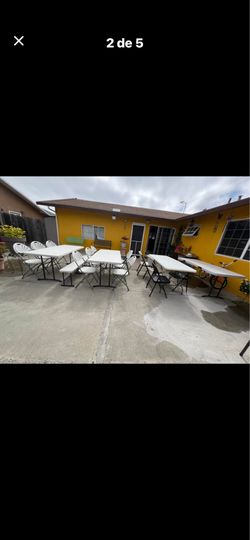 Tables and chairs