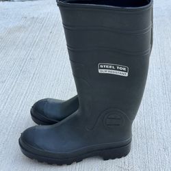 Genfoot Industrial Men's Safety Steel Toe Knee Boots (size 7) Run Big