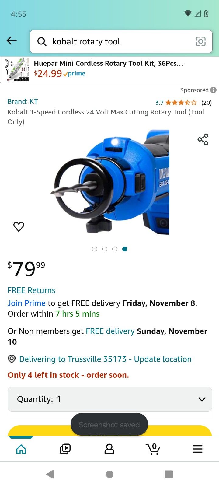 Brand New Kolbalt Rotary Tool