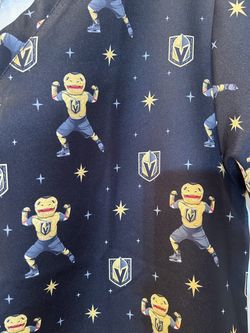 Vegas golden knights chance mascot scrub top men’s Small & medium