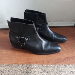 Harness Men's  Black Leather Boots Great Condition Asos  Made In Spain