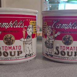 2 VINTAGE CAMPBELL'S SOUP CUPS