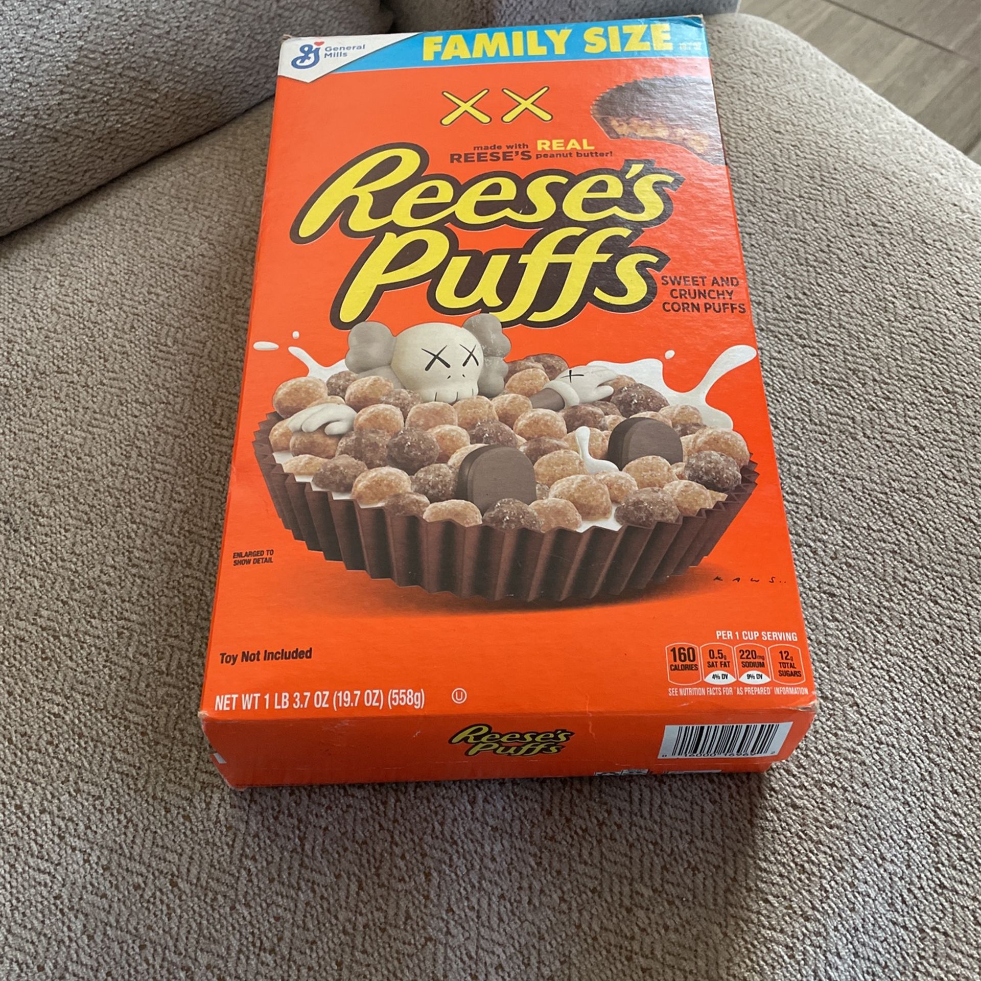 Empty Reeses Puffs Box 