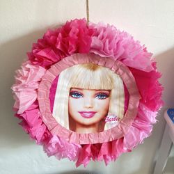 New Barbie’s Face Piñata For Barbie Birthday Party. 