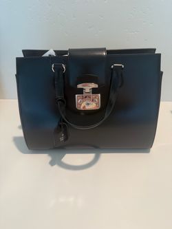 Gucci Black Leather Tote Bag