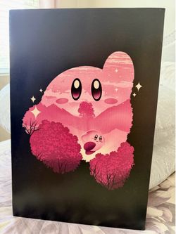 Kirby canvas wall art 12x18”