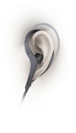 Sony AS410AP Sport Wired In Ear Headphones Gray for Sale in