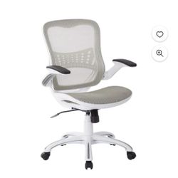 OSP Home Furnishings Riley Office Chair with White Mesh Seat and Back