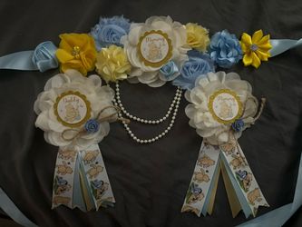 Mom And Dad Baby Baby Shower Ribbons