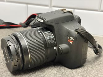 Canon Rebel T5 DSLR Camera Bundle w/ 18-55mm Macro Lens, 16GB SD Card & Strap