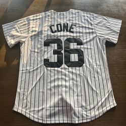 David Cone New York Yankees Baseball New Adult Large Fast Ship MLB Jersey L HOF