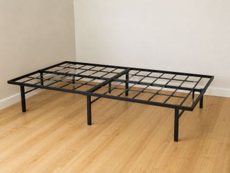Queen platform  steel bed frame
