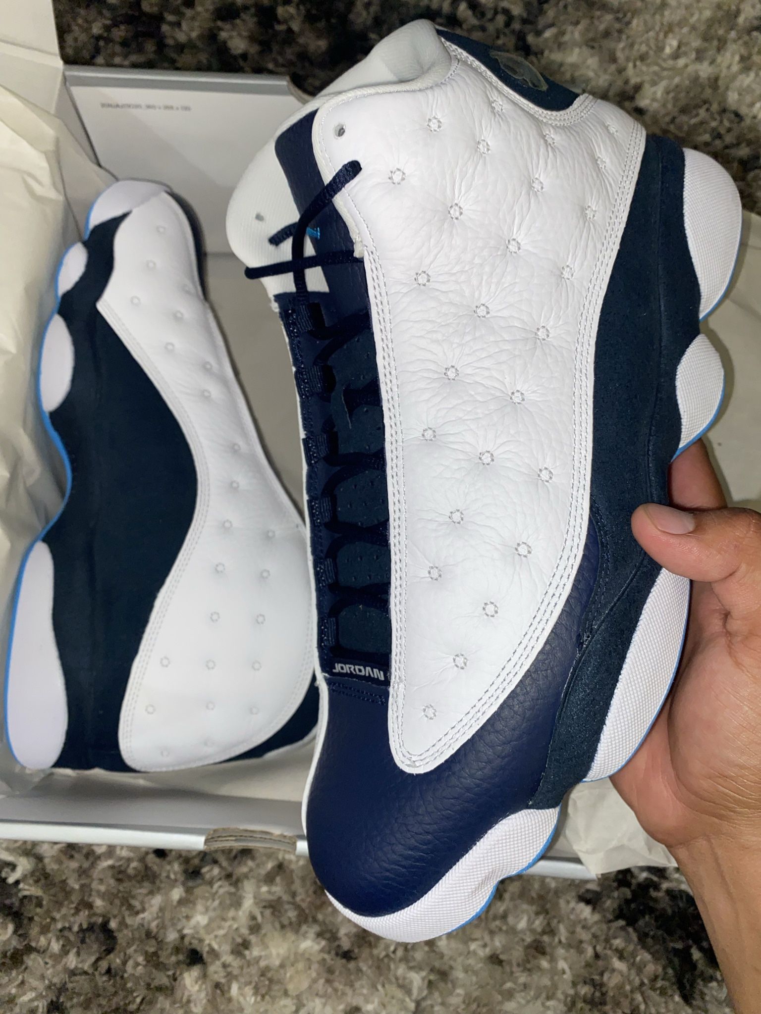 Jordan Retro 13 White Obsidian Powder Blue 11.5m