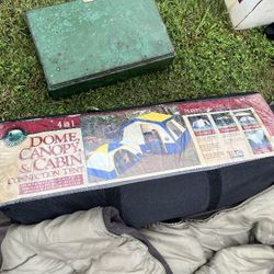 Camping Tent,stove,2 Sleeping Bags