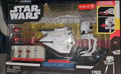 Star Wars Micro Galaxy Squadron Snowspeeder vs AT ST Target Exclusive New